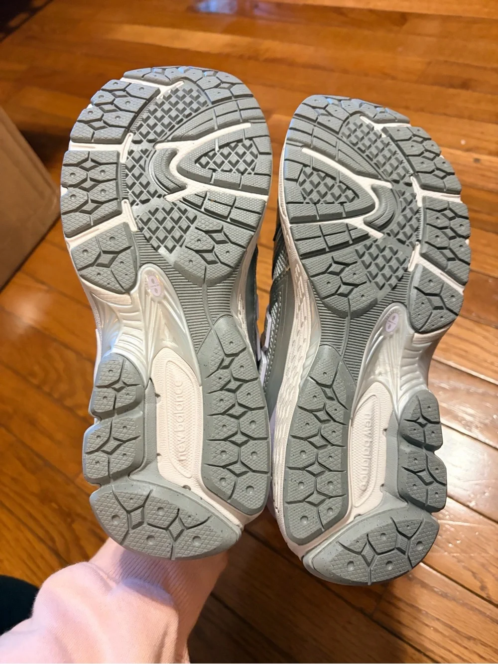 New Balance 1906 Kids Silver and White Athletic Sneakers